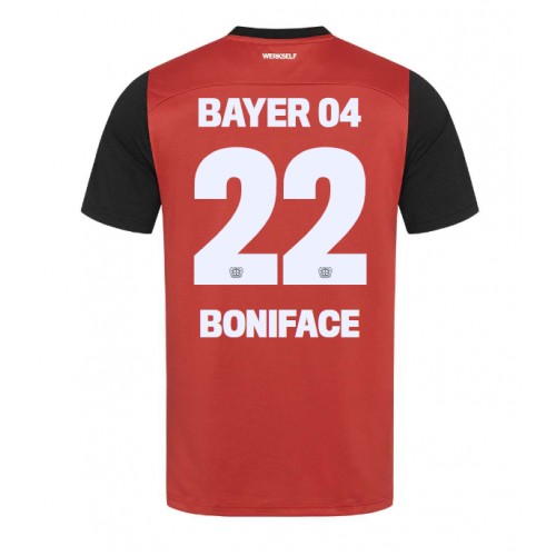 Fotballdrakt Herre Bayer Leverkusen Victor Boniface #22 Hjemmedrakt 2024-25 Kortermet